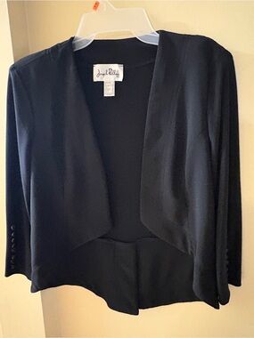 Joseph Ribkoff Black Open-Front Women's Jacket size 4 US
